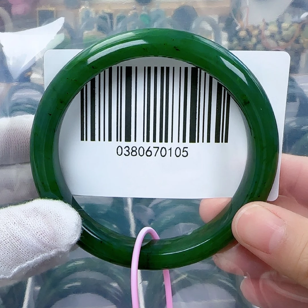 和田玉（碧玉）手镯未镶嵌63