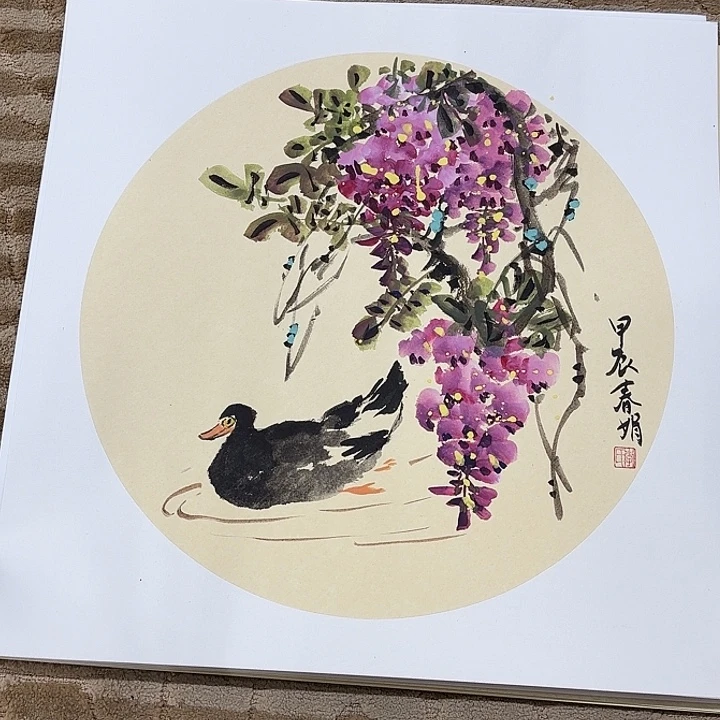 国画花鸟等多种鸟类和动物50.50