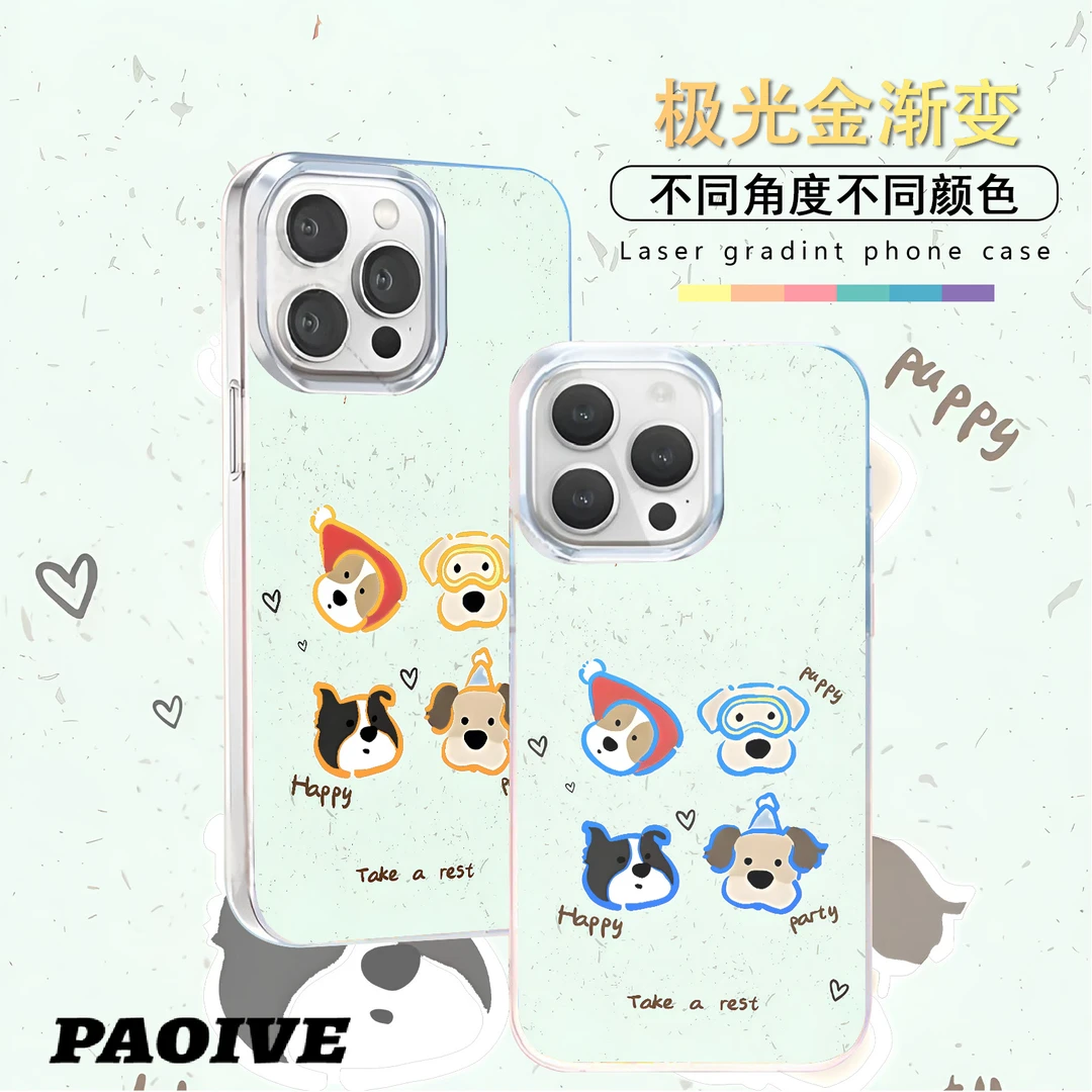 可爱狗狗适用苹果华为vivo一加iPhone小米红米极光手机壳壳