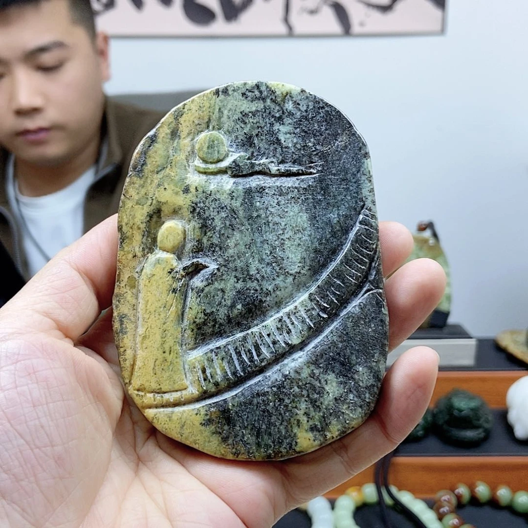 岫岩河磨玉（透闪石质玉）未镶嵌把件多样性随机发一