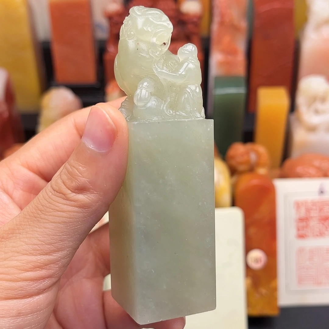 昌化石印石这么大个人都有