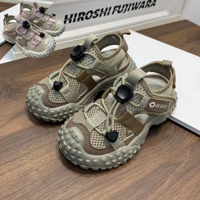 ABC2025户外男童女童包头运动老爹轮胎儿童夏季鞋子女童凉鞋