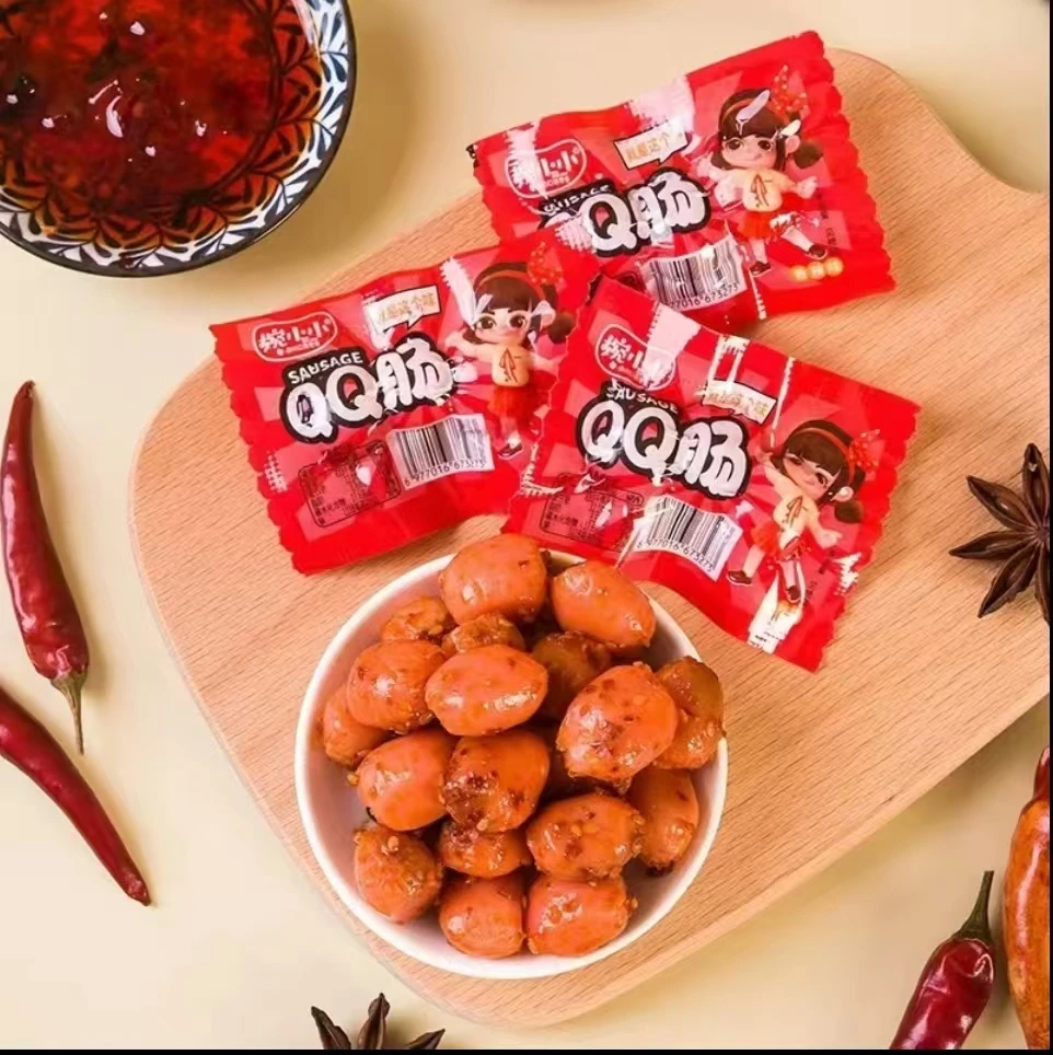 【QQ肠个人单】小香肠香辣玉米味休闲火腿肠（两个道具换一袋）