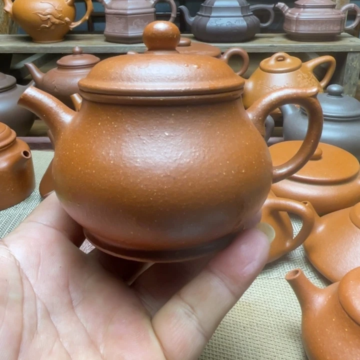 ！***！紫泥茶壶宜兴紫砂壶全手工制作