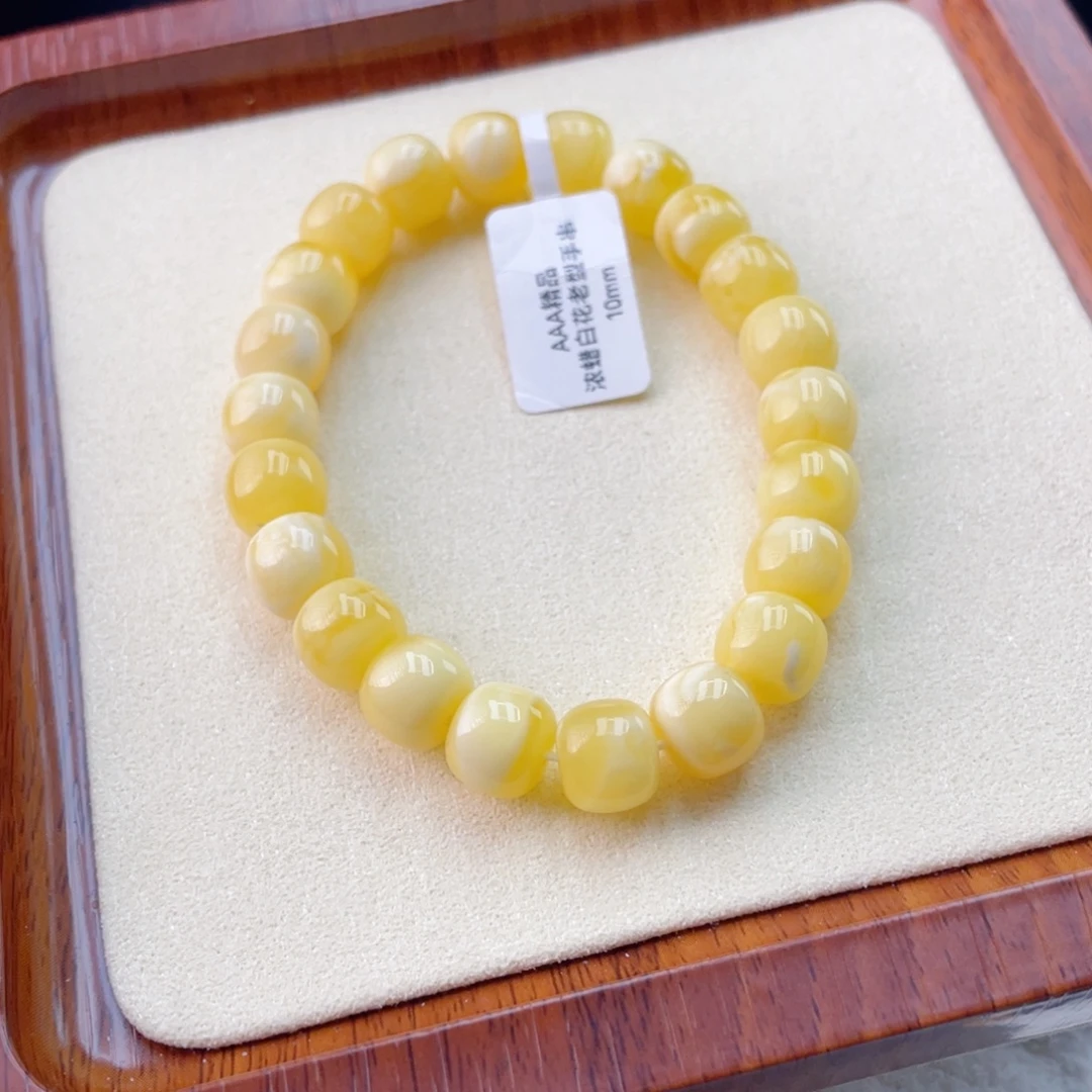 蜜蜡未镶嵌手链蜜蜡手串13.7克