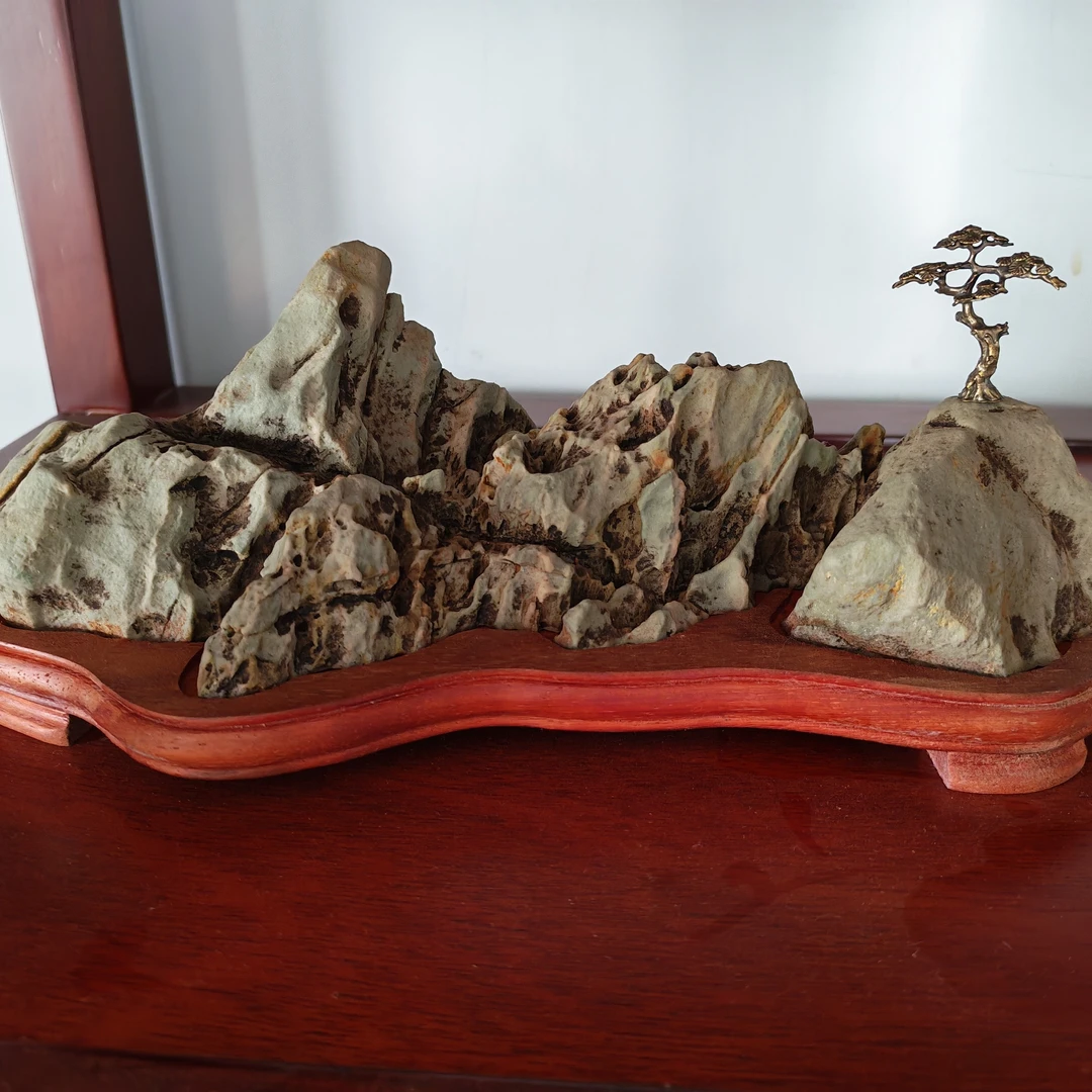 九龙璧切底山天然奇石可作客厅桌面风水摆件