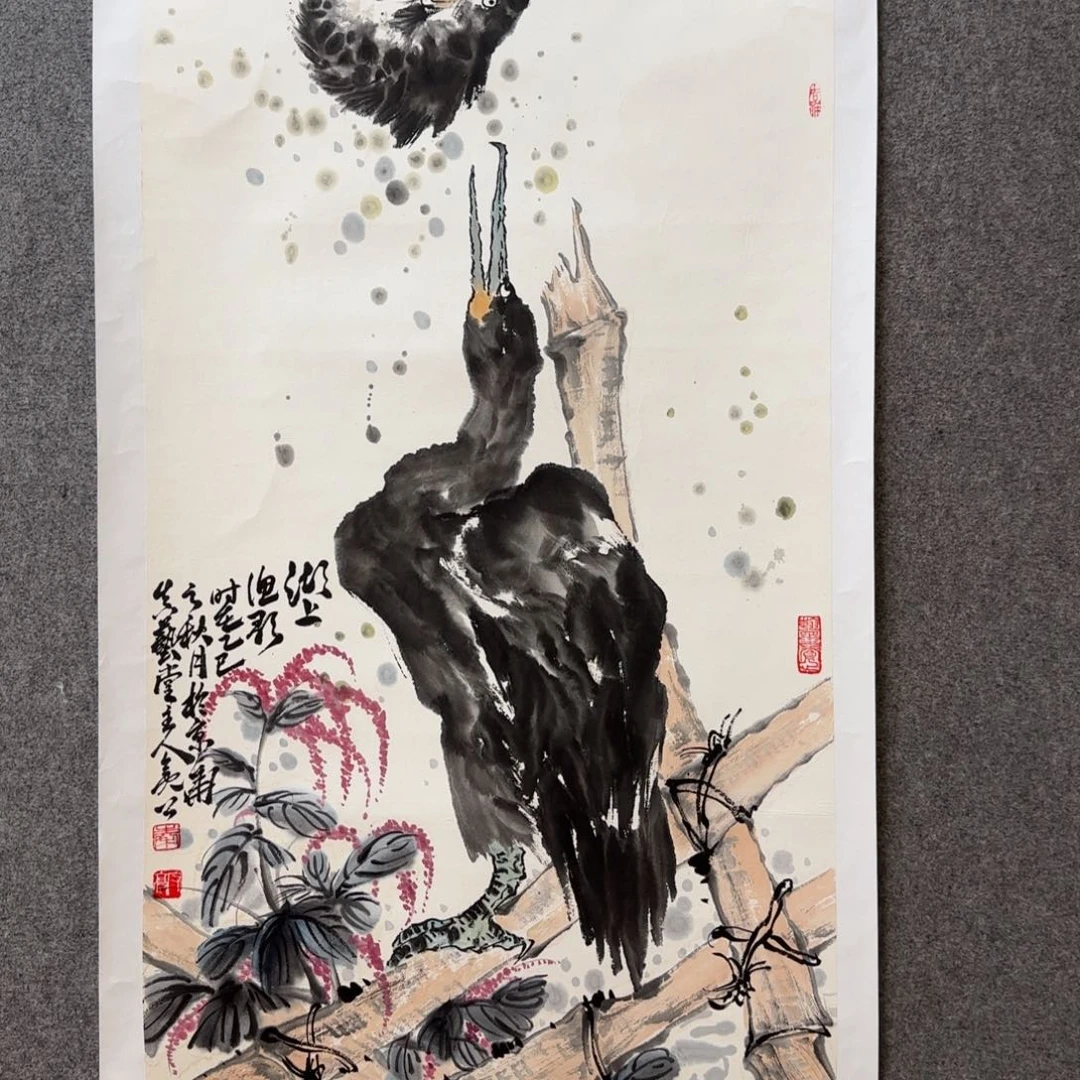 国画秦守亮老师手绘作品