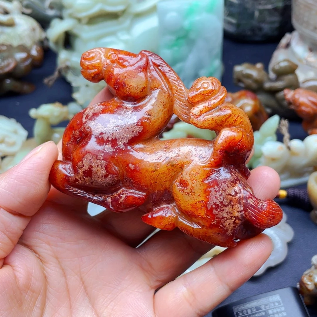 白玉菩提吊坠摆件