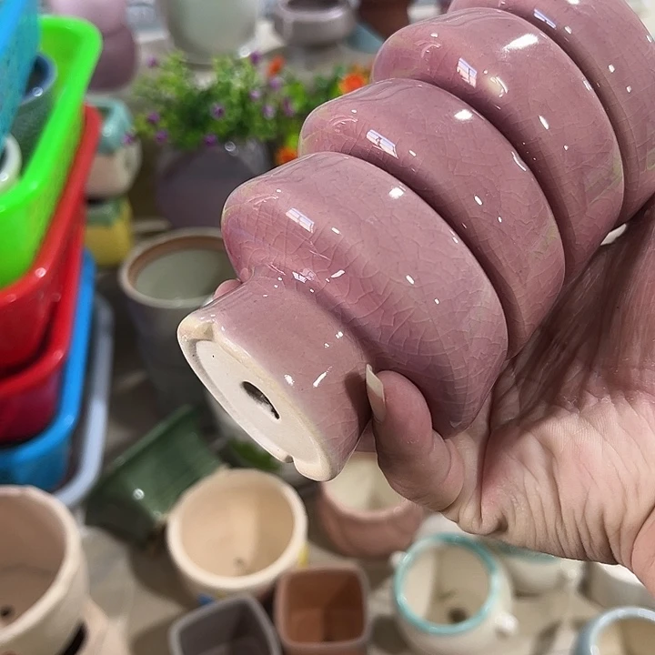 微瑕陶瓷花盆满9.9发