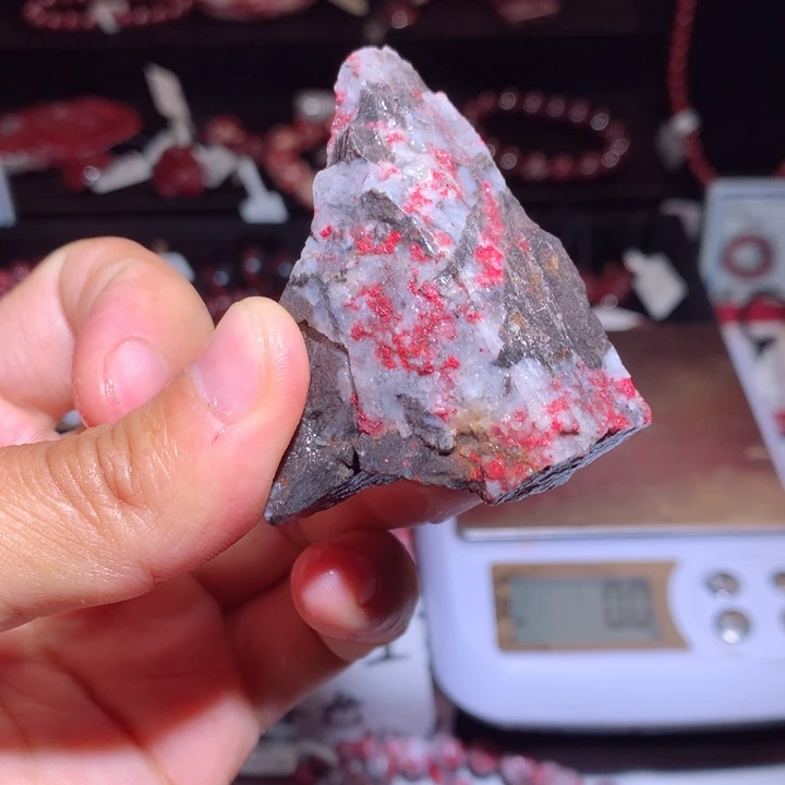 天然辰砂天然朱砂毛料