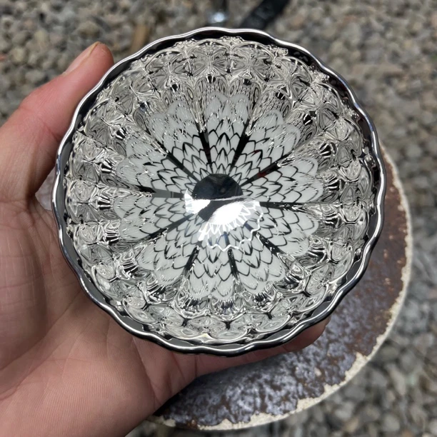 【闪购商品】冰清玉洁 雀羽杯 茶杯主人杯陶瓷.匠心传承传统