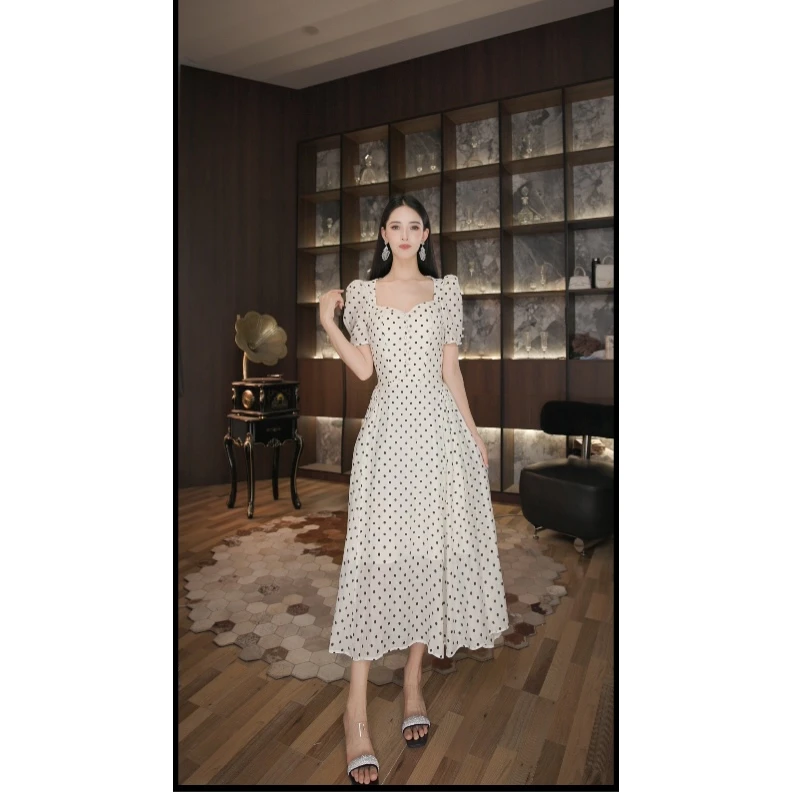 七爷定制 法式气质名媛显瘦优雅时尚连衣裙 9042