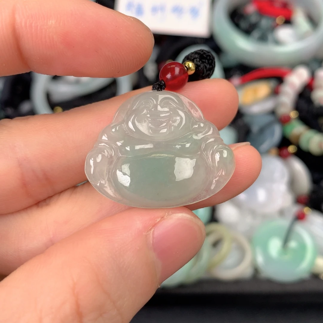猫***荷翡翠未镶嵌吊坠(不含链)