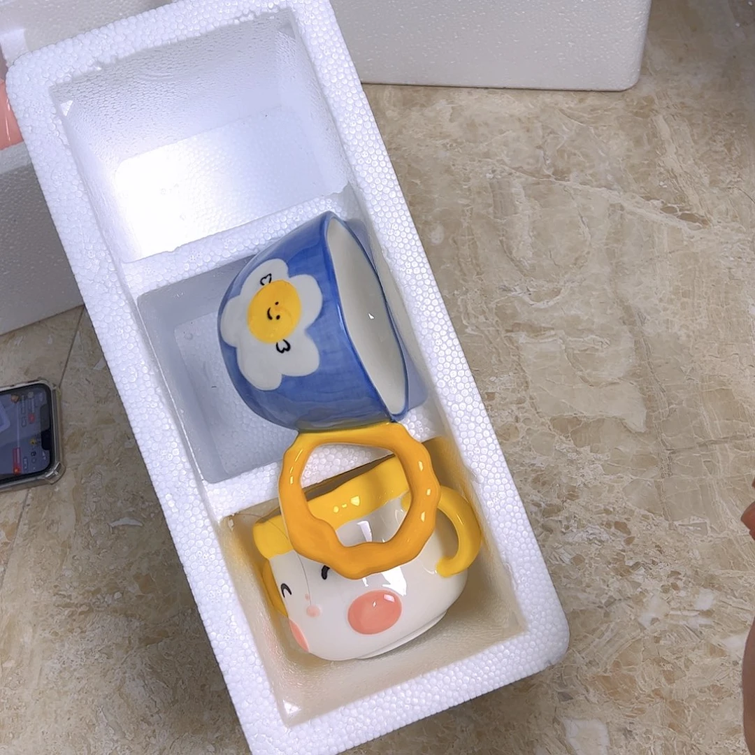 陶瓷微瑕陶瓷杯3杯