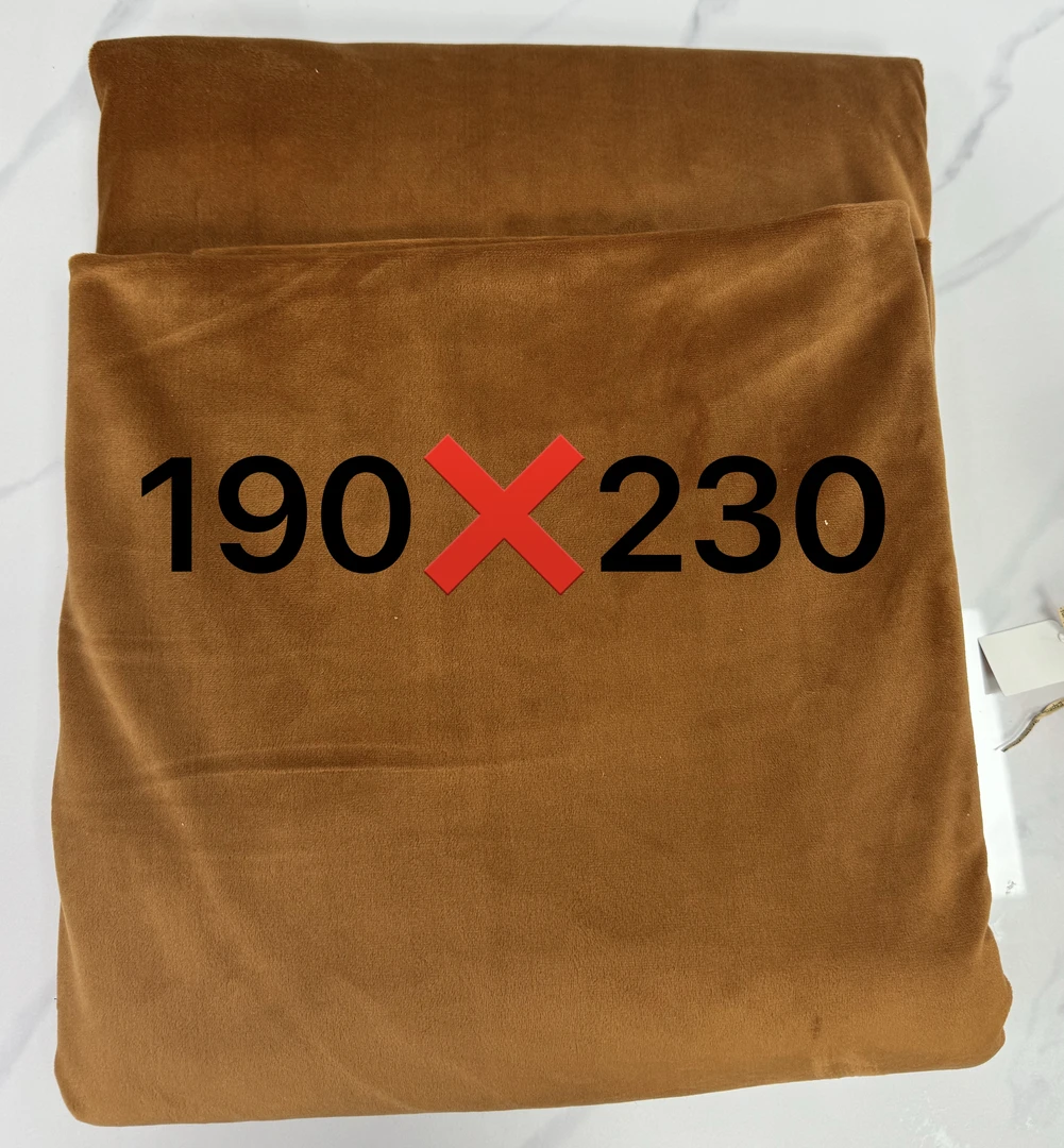 橘色尺寸190❌230水貂绒面料布头