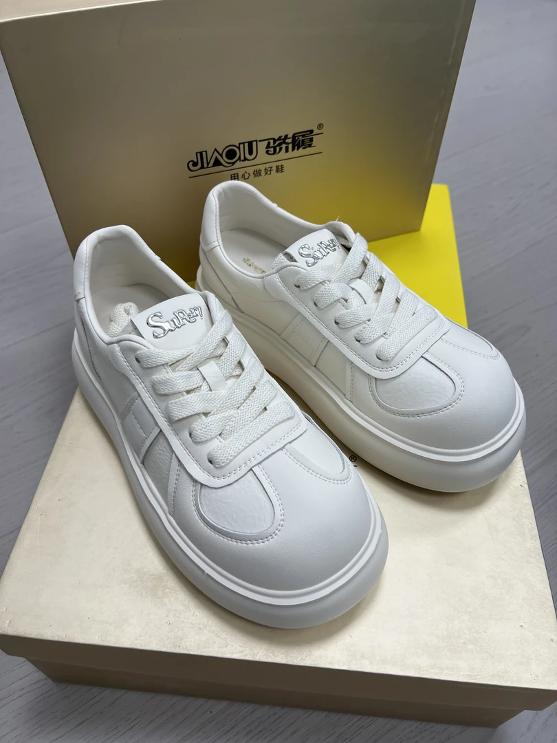 5199J7280夏季清货骄履时尚百搭小白鞋真皮休闲板鞋