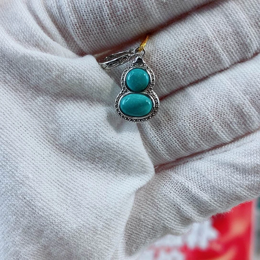 银S925镶嵌绿松石珠宝奇石