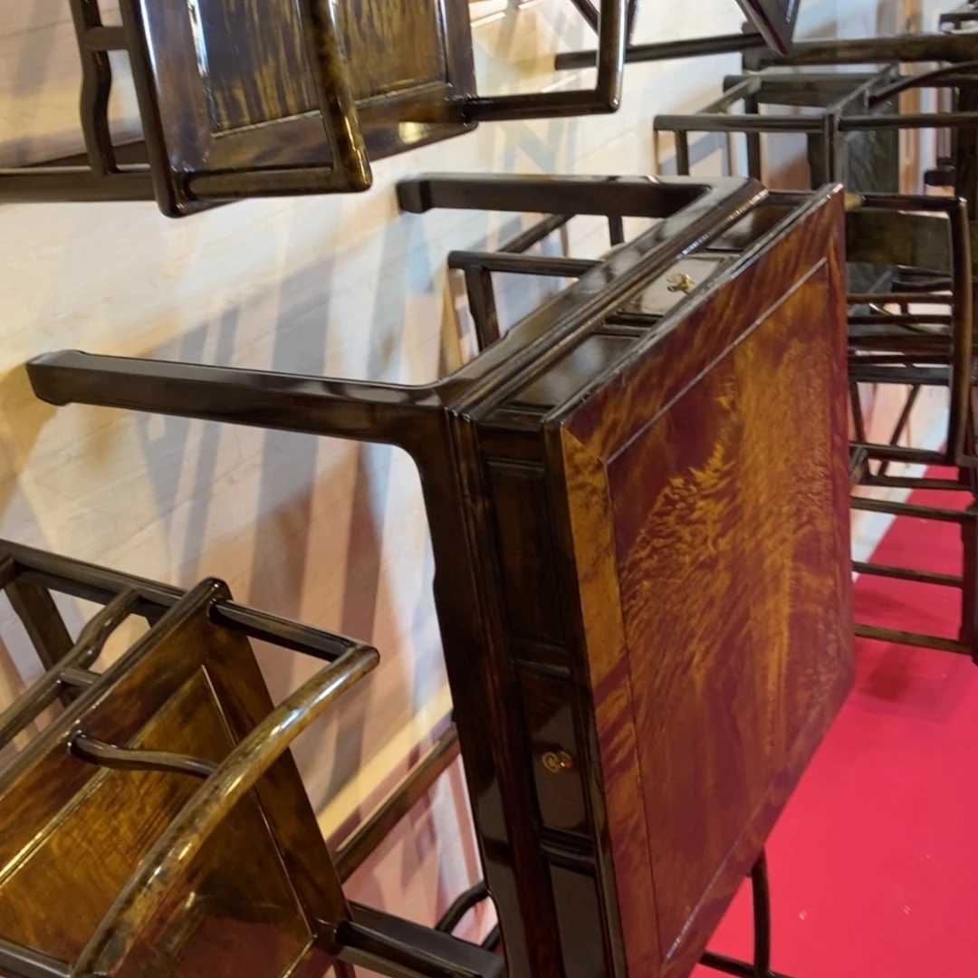 楠木四方桌五件套