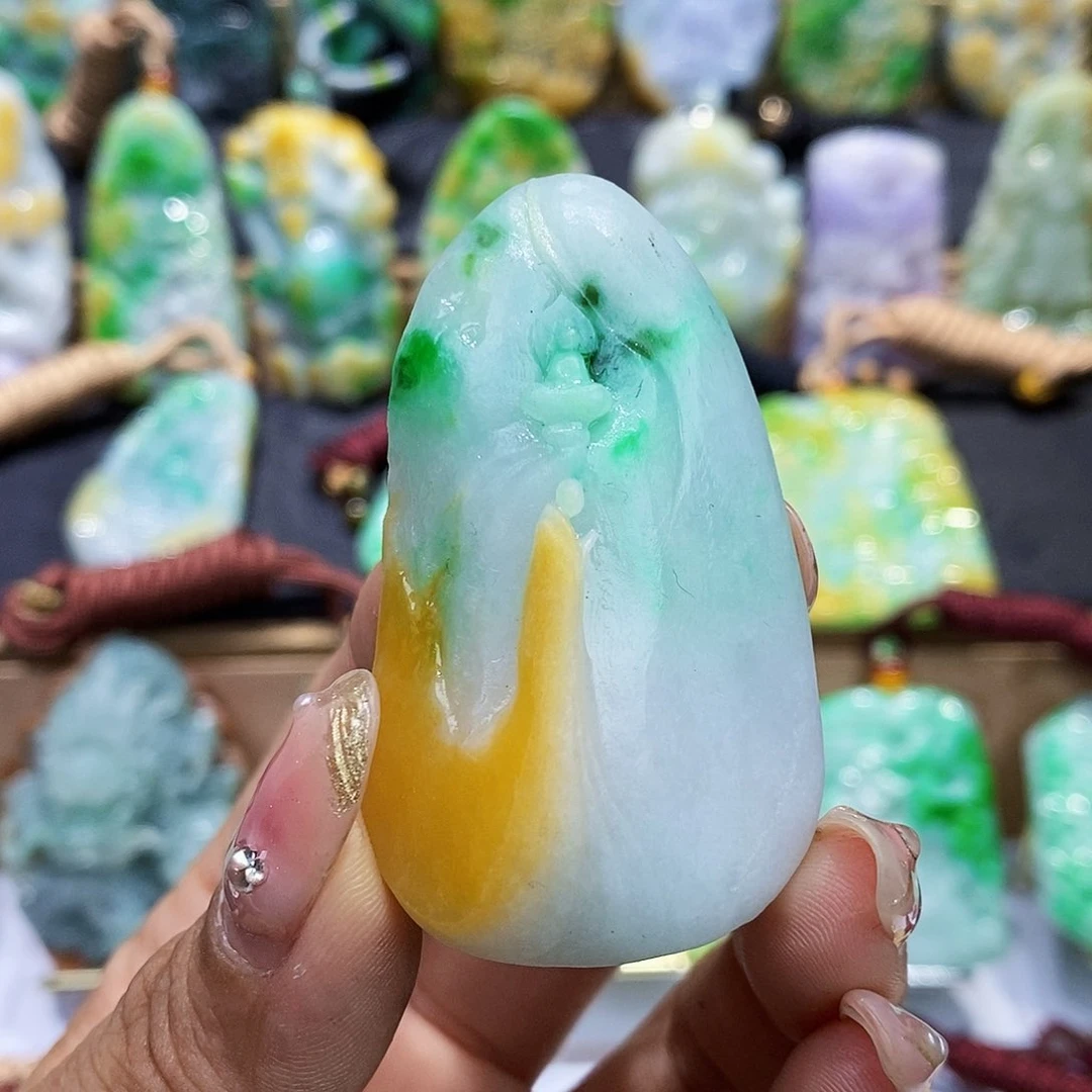定制翡翠未镶嵌翡翠A货一物一证