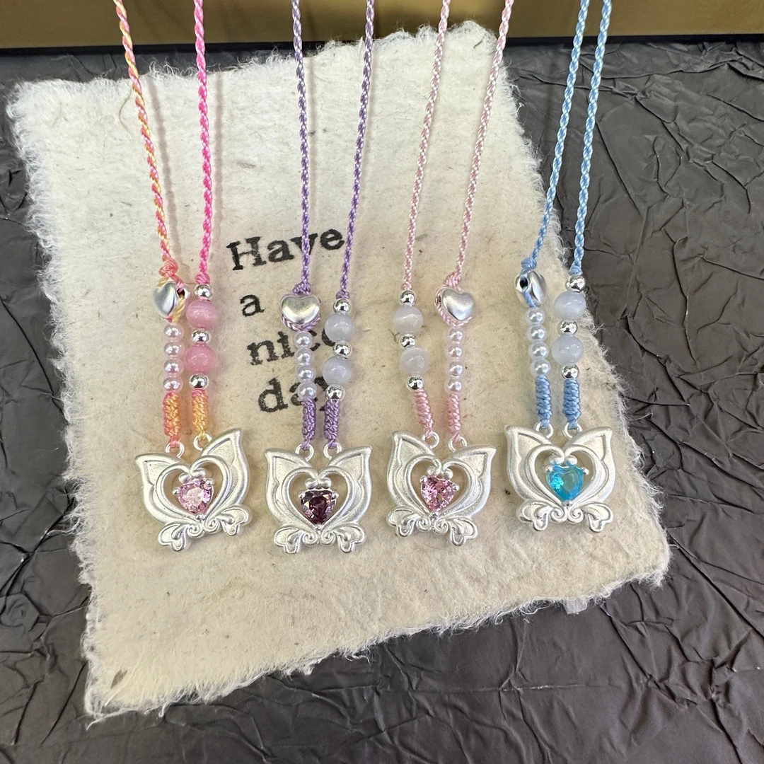 坠链均足银 足银999巴啦啦小魔仙纯银项链氛围感小众精致百搭吊坠