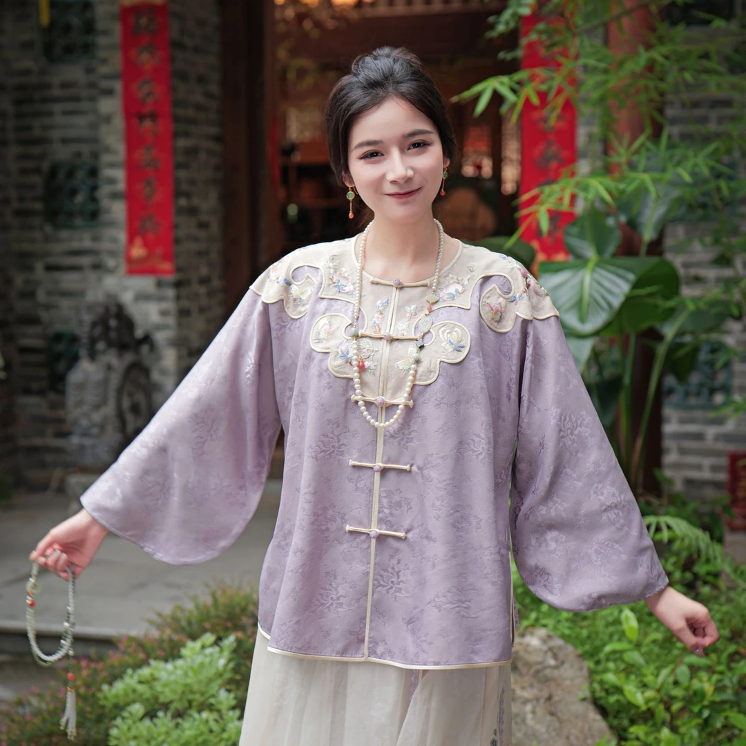 一枕槐安·【云·溪涧】中式纯色衬衫复古女装立领上衣民族风文艺