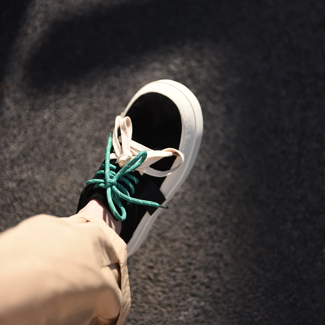 Artmu阿木小个子厚底板鞋ins双鞋带学生增高休闲鞋春季新款5556-3