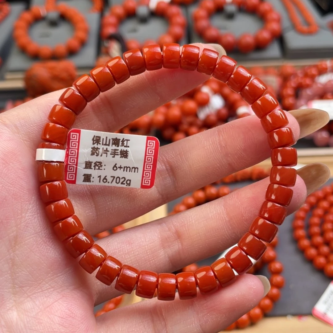 南红玛瑙6+mm单圈未镶嵌