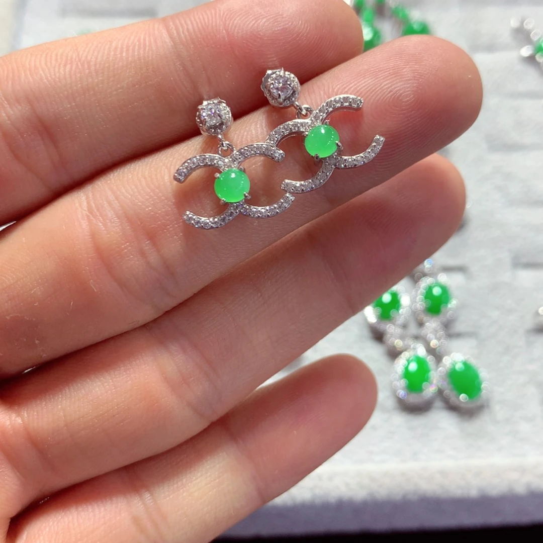 【闪购商品】翡翠戒指未镶嵌翡翠耳坠