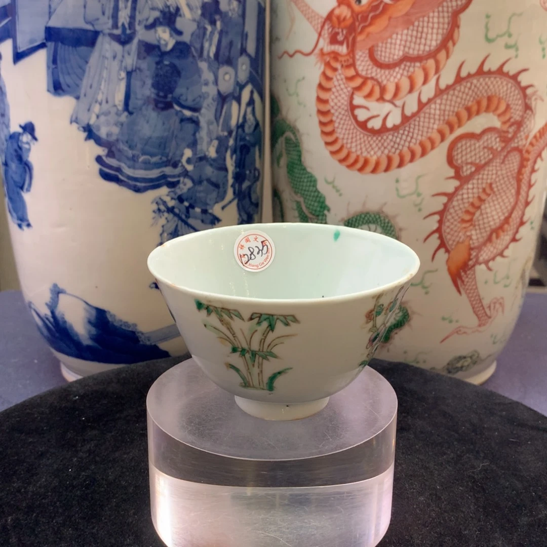 杯子12835瓷器—粉彩四季花卉纹杯