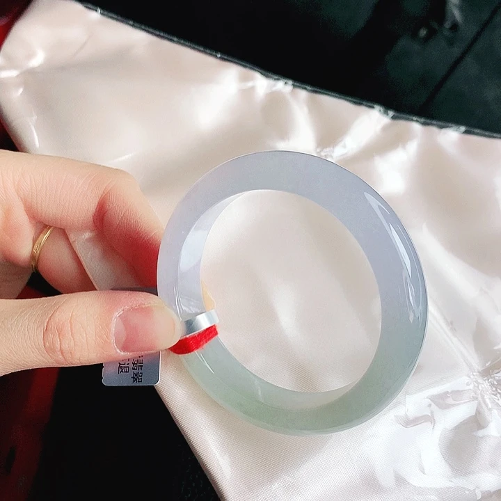 翡翠未镶嵌手镯缅甸天然a货翡翠手镯6号