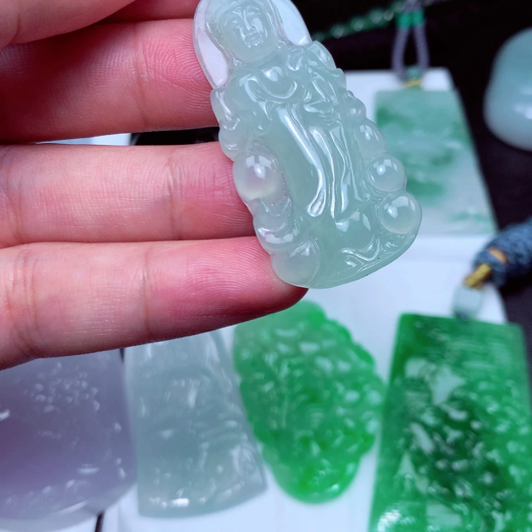 颈饰未镶嵌翡翠天然a货翡翠