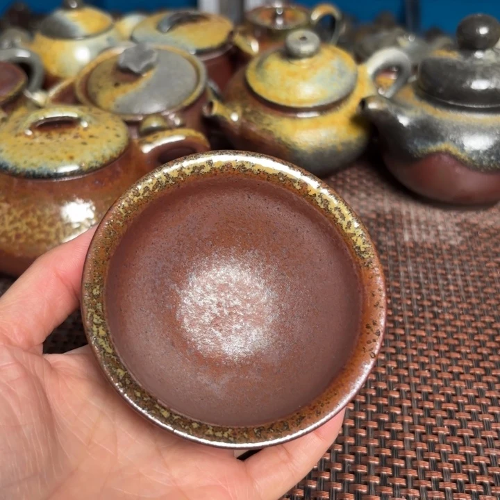 茶杯紫砂老斗笠杯100 C