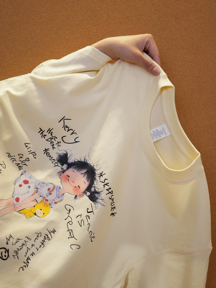 阿颖日记【716】2025新疆长绒棉T恤32s双纱纯棉女士短袖夏季百搭款