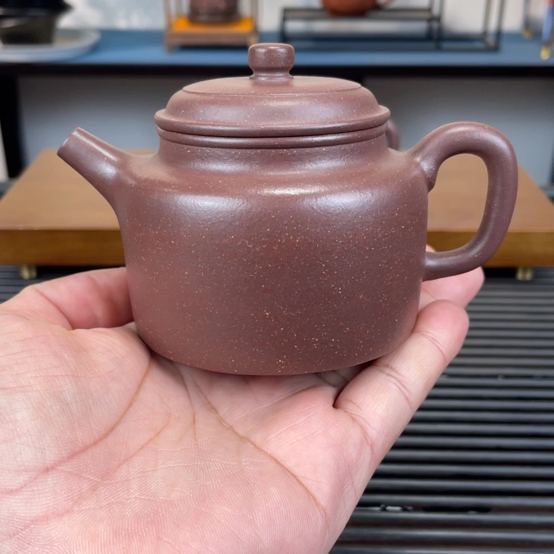 紫砂茶壶底槽青德钟220cc