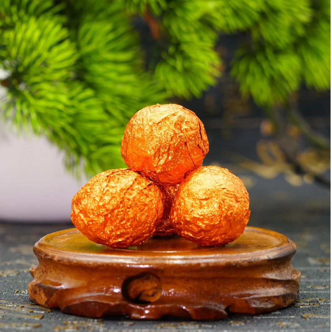 立秋安康 珍藏龙珠（八克） 古树龙珠 普洱生茶