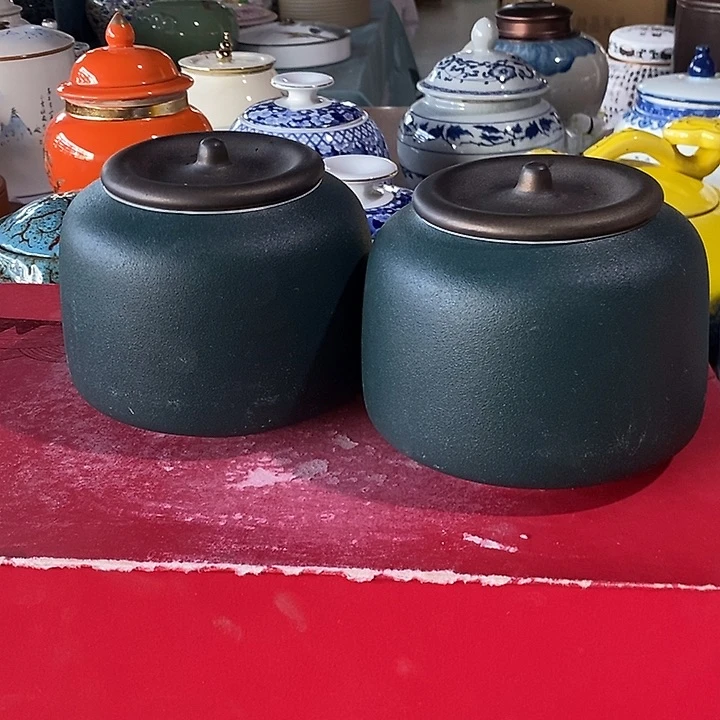 瓷片陶瓷茶叶罐储物罐密封罐