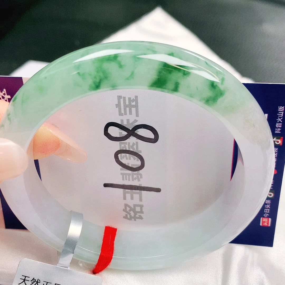 翡翠未镶嵌手镯缅甸天然a货翡翠手镯