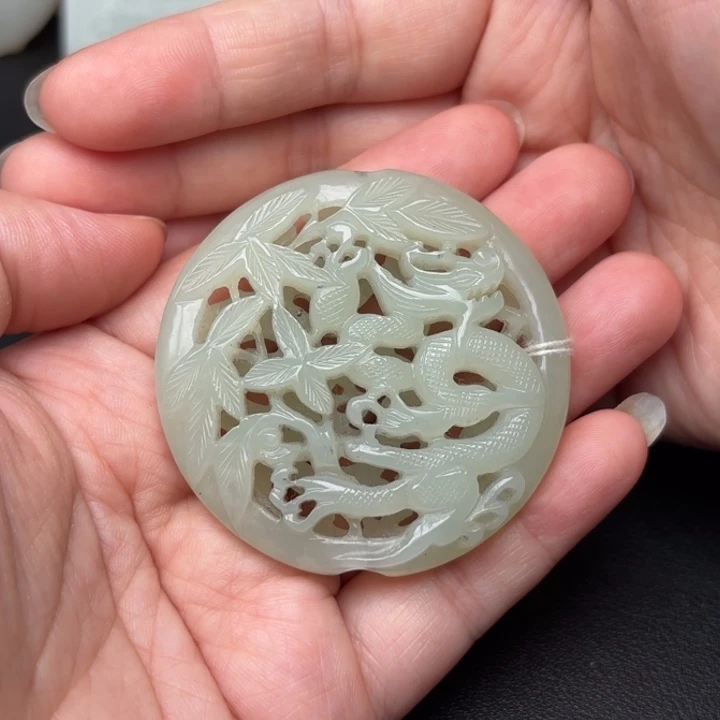 和田玉未镶嵌挂件F*