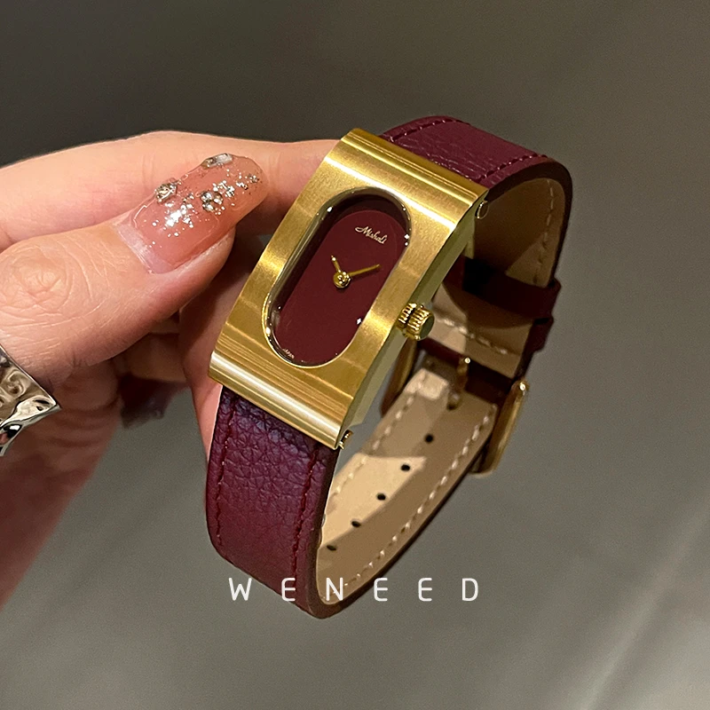 手表女款2025新款安可拉红复古高级感女士表轻奢小众名牌正品女表