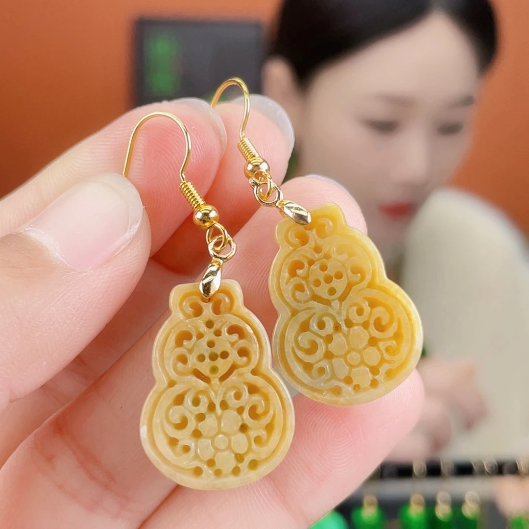 翡翠未镶嵌耳饰饰品