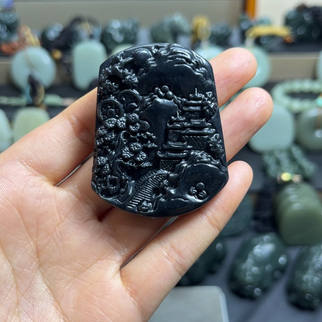 和田玉未镶嵌颈饰