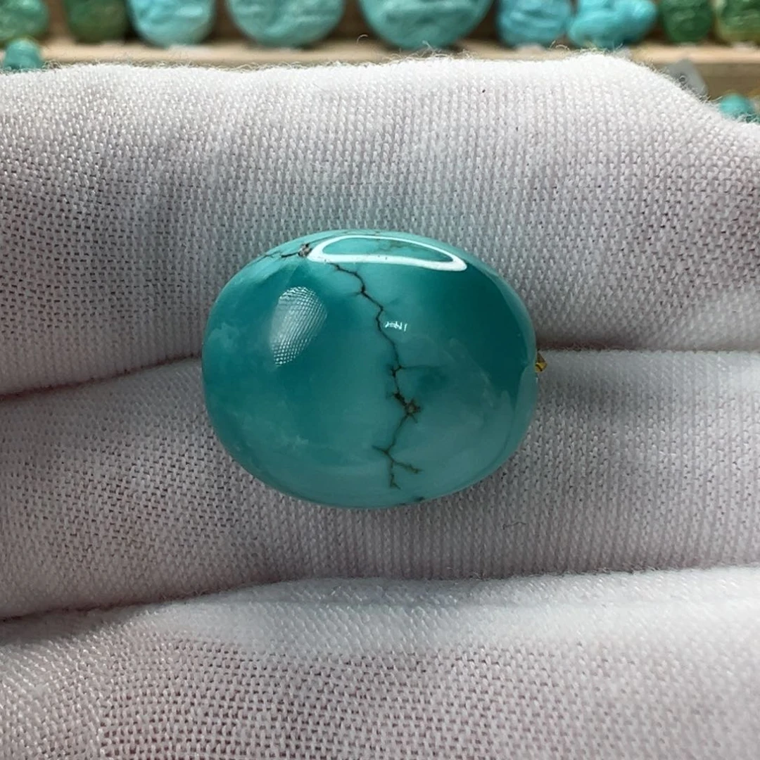 未镶嵌绿松石随形14.9mm