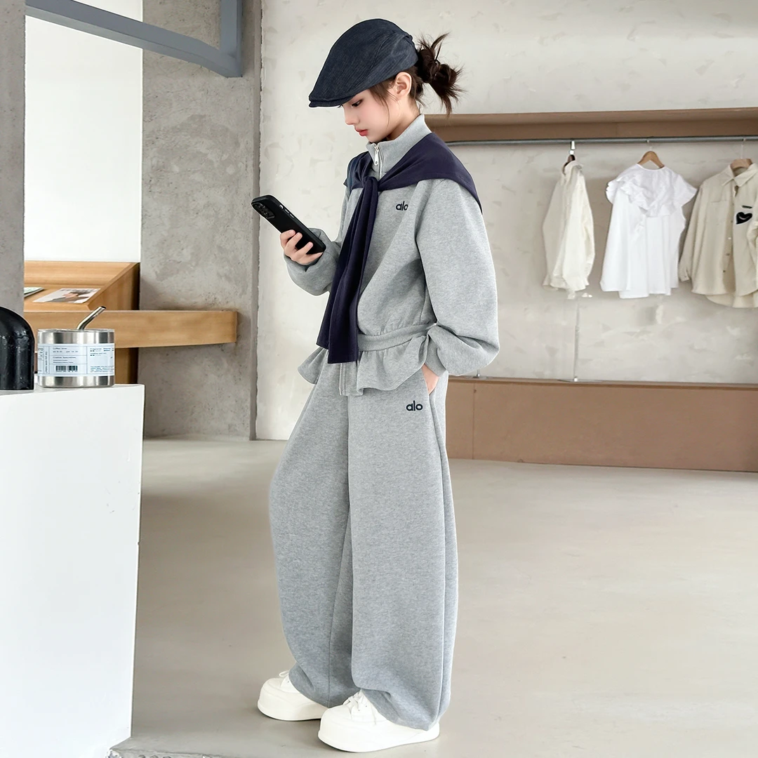 简约潮牌店铺儿童服装2025年新款衣服女童装秋装套装6-12岁高级感