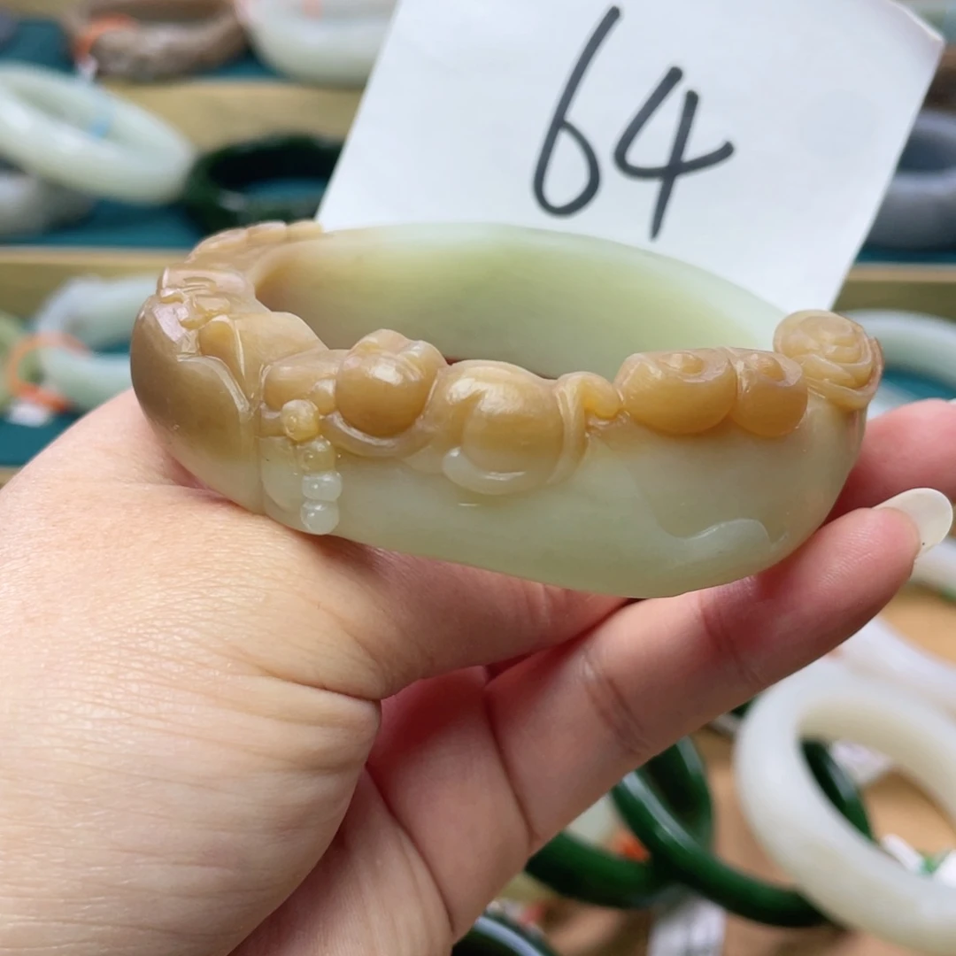 未镶嵌手镯和田玉圈口57