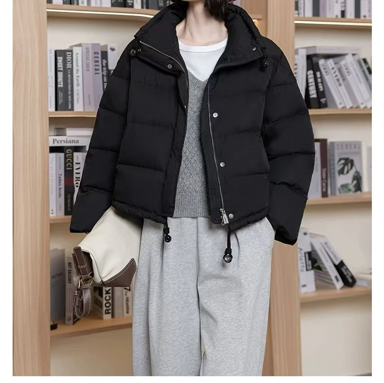 H6852 连帽羽绒服 简约设计 舒适保暖 通勤休闲两相宜