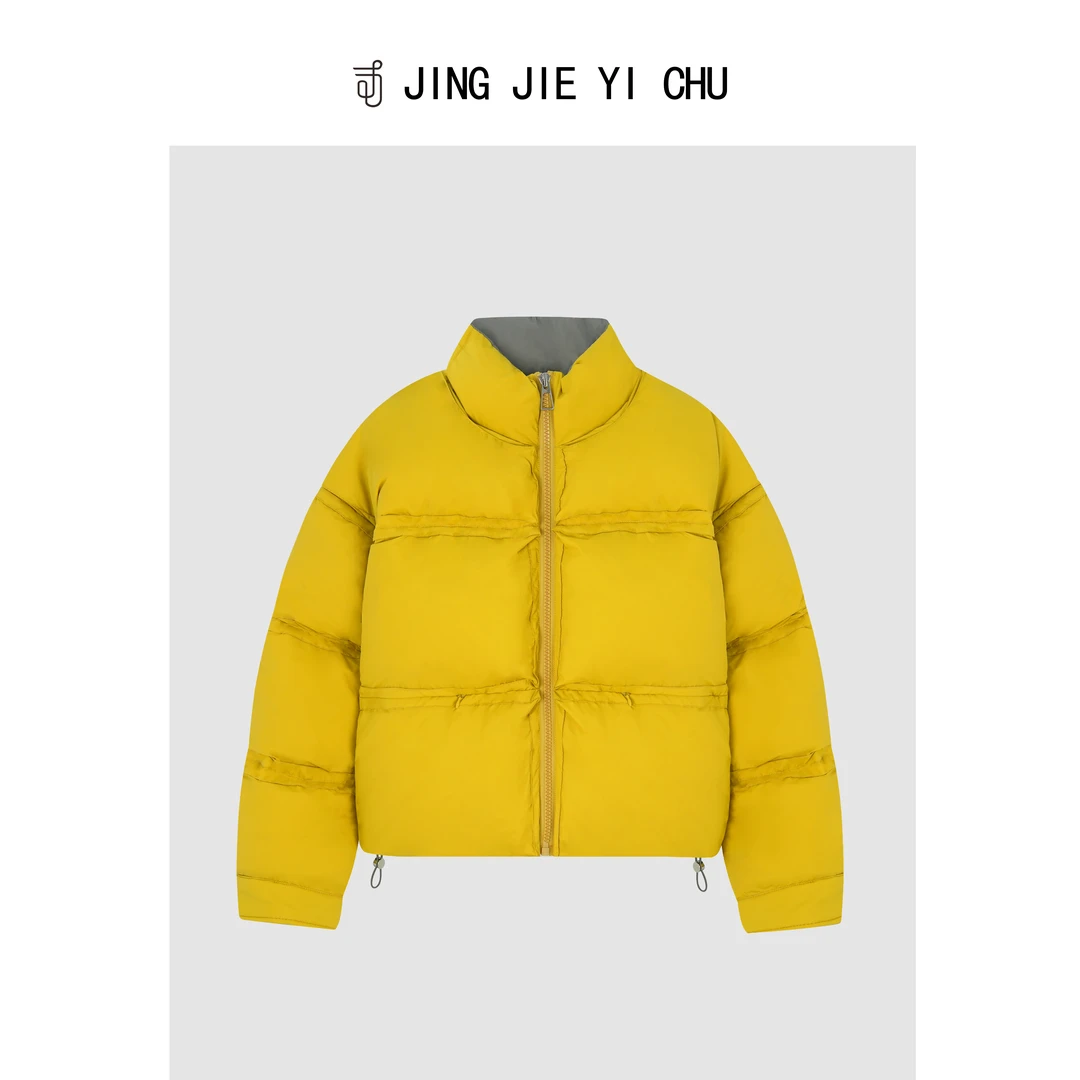 静姐【北欧暖冬】~冬季新款纯手工十六片拼接立领白鸭羽绒服 M211