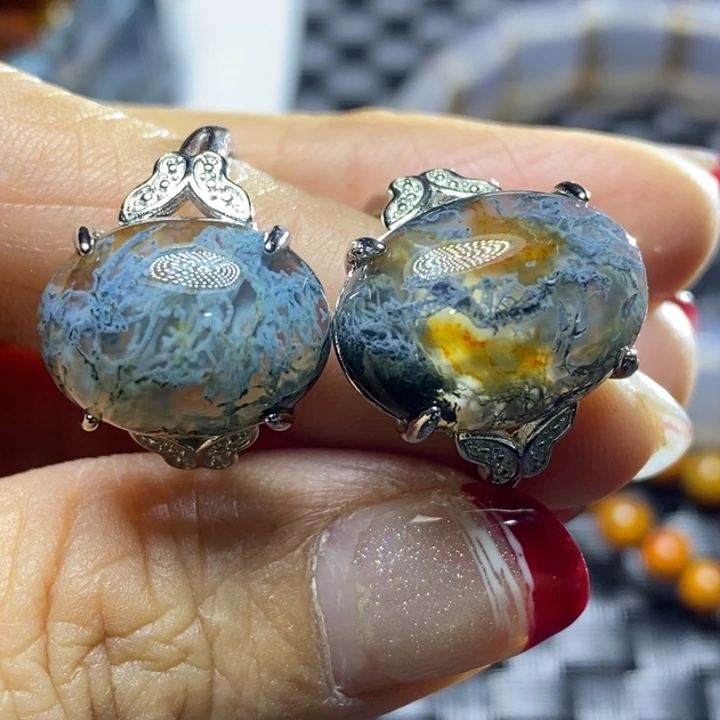 玛瑙/玉髓颈饰足银镀金镶嵌