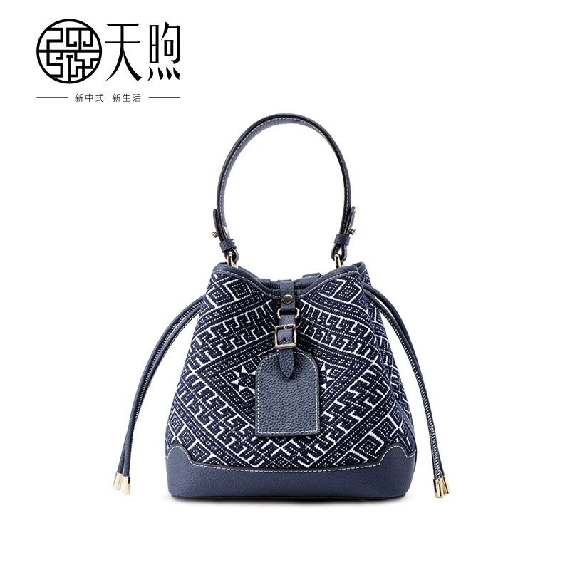 壮锦包包真皮手提包国风新中式民族风头斜挎包FJ110687