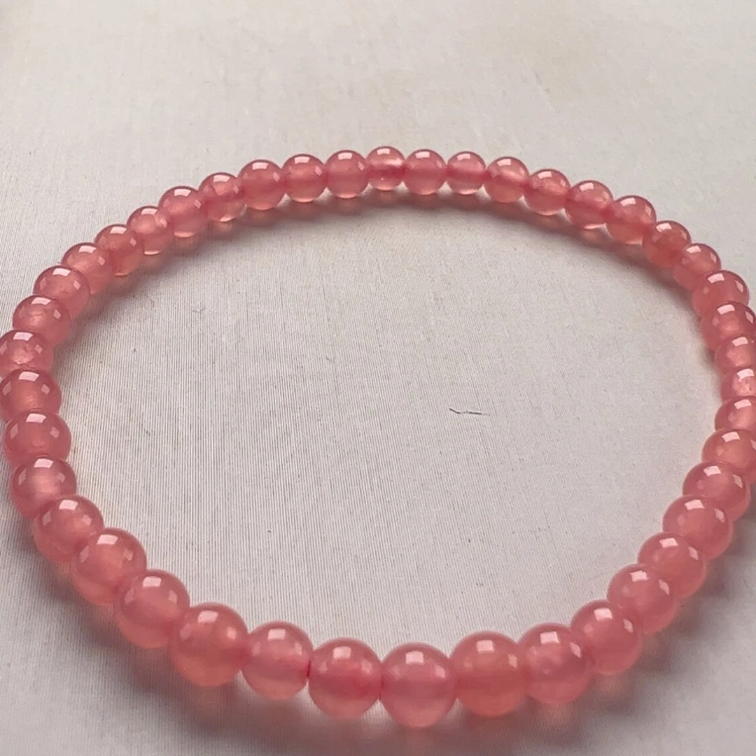 菱锰矿（红纹石）未镶嵌手串