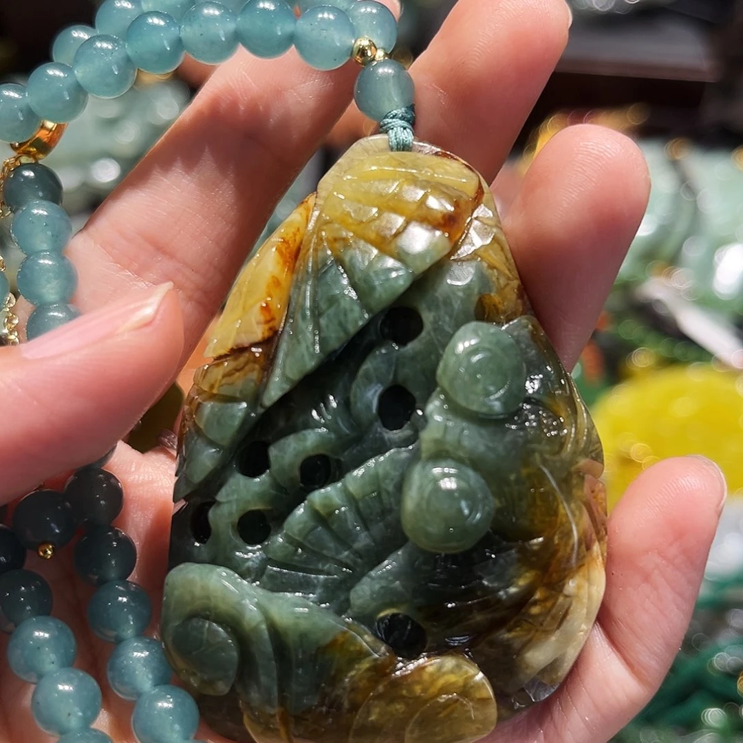 未镶嵌岫玉毛衣链